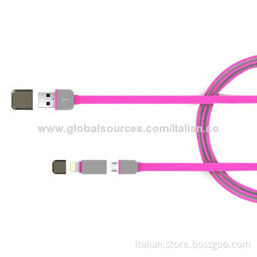 TPE Flat USB Data Cable for iPhone 5New